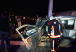 Havaalanı Yolunda Trafik Kazası1 Ölü 3 Yaralı