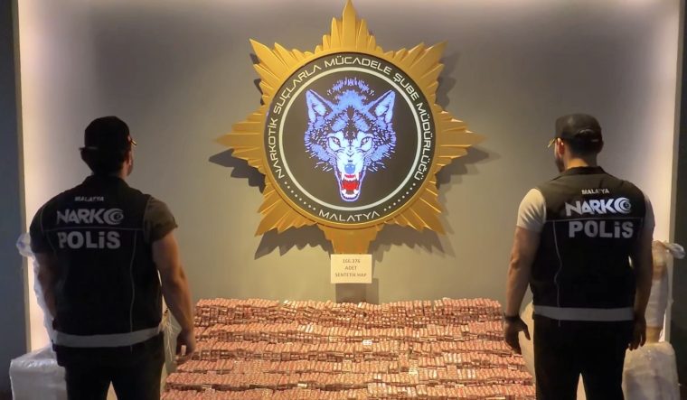Malatya’da Rekor Uyuşturucu Operasyonu: 166 Bin Sentetik Hap Ele Geçirildi