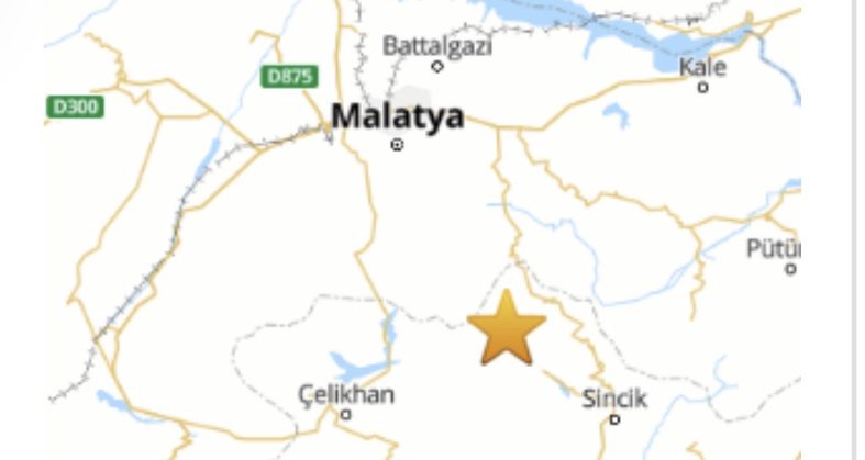 Adıyaman’daki 3.7 Büyüklüğündeki Deprem Malatya’da da Hissedildi