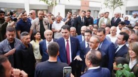 Bakan Kurum Malatya’da Bakırcılar Çarşısı’nı açtı, depremzede aileye misafir oldu