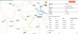 Malatya’da 3,2 Büyüklüğünde Deprem