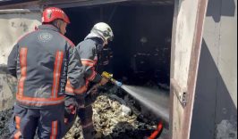 Malatya’da Fabrika Ve Odunlukta Yangın