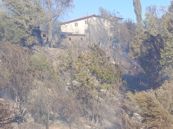 Darende'deki yangın kontrol altına alındı: 2 ahır yandı, 3 kişi dumandan etkilendi