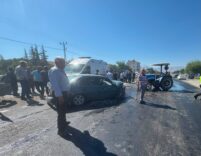 Doğanşehir’de Otomobil Traktöre Çarptı: 3 Yaralı