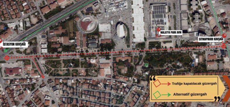 İnönü Caddesi İki Gün Trafiğe Kapatılacak