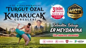 21. Uluslararası Turgut Özal Karakucak Güreşleri 3 Ekim’de Düzenlenecek