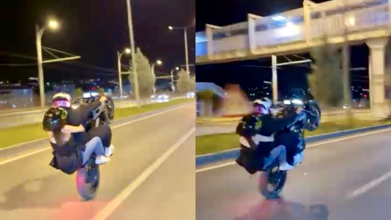 Malatya’da Tek Teker Üzerinde Tehlikeli Yolculuk