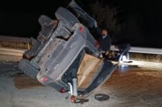 Hekimhan-Malatya Yolunda Cip Beton Mikserine Çarptı: 3 Yaralı