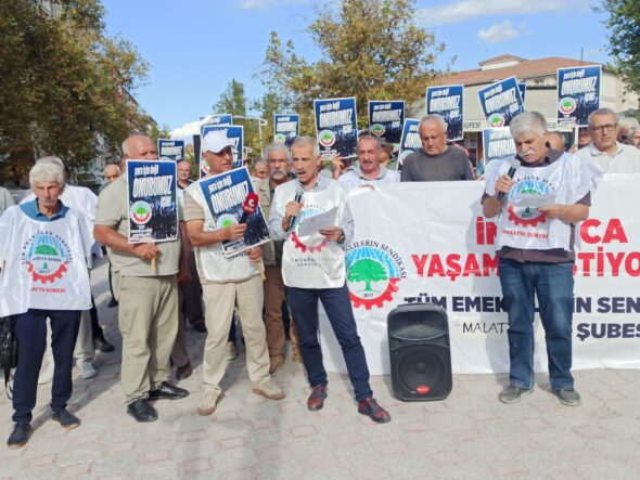 Malatya'da Emeklilerden Seyyanen Zam Çağrısı