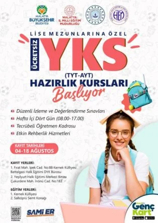 YKS Kurs Kayıtları Başlıyor