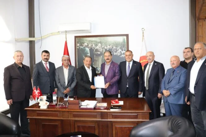 MHP Heyetinden MESOB Başkanı Keskin’e ziyaret