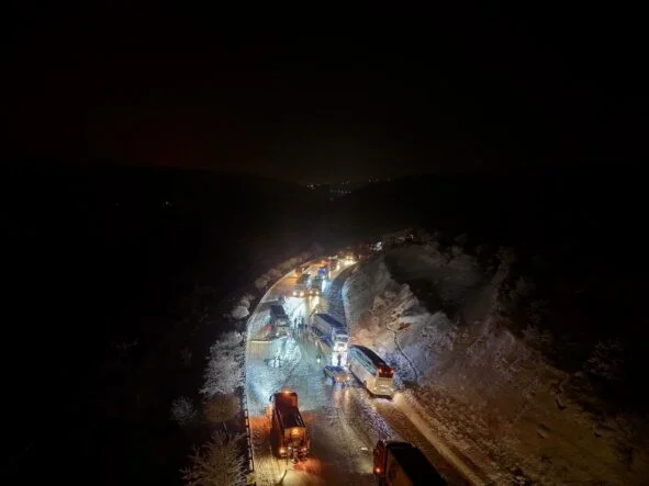 Adıyaman–Malatya Yolu Trafiğe Kapandı