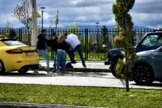 Çevreyolunda Sürücüler Arasında Tekme Tokat Kavga Kamerada
